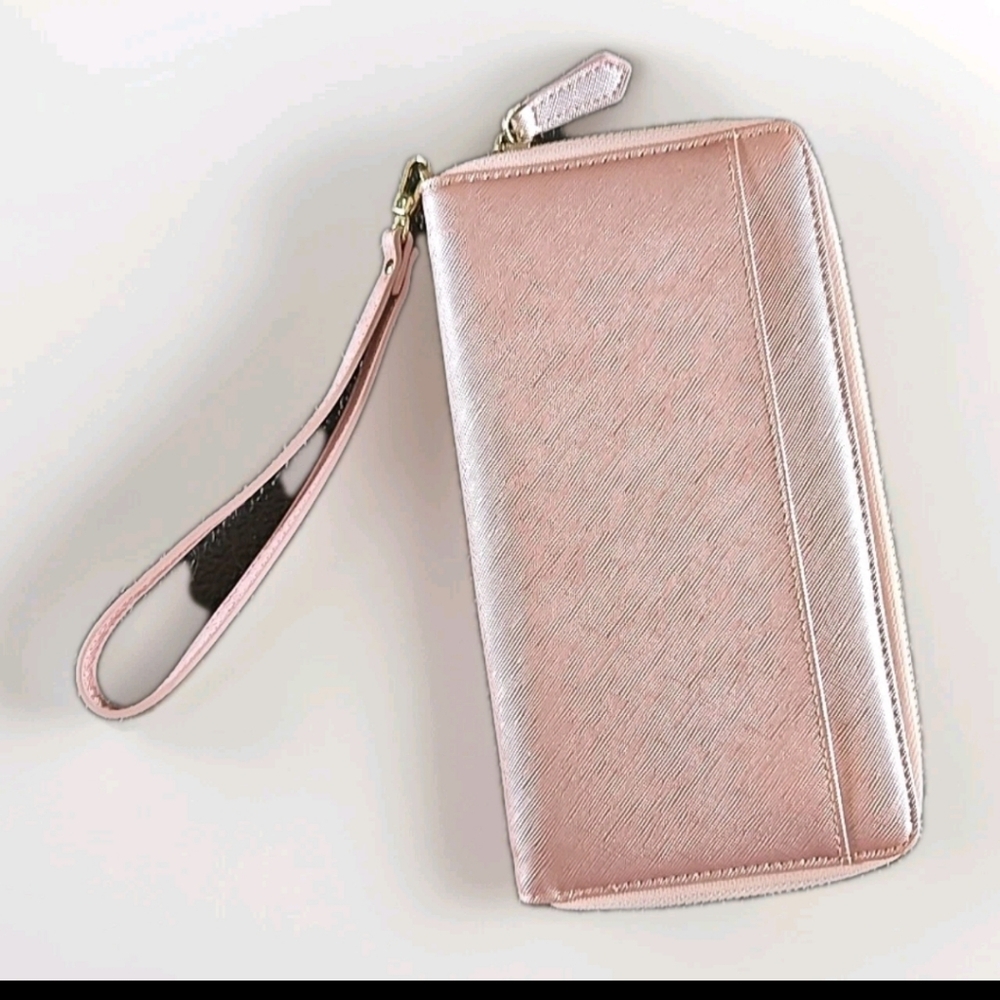 Elegant Pink Wristlet Wallet